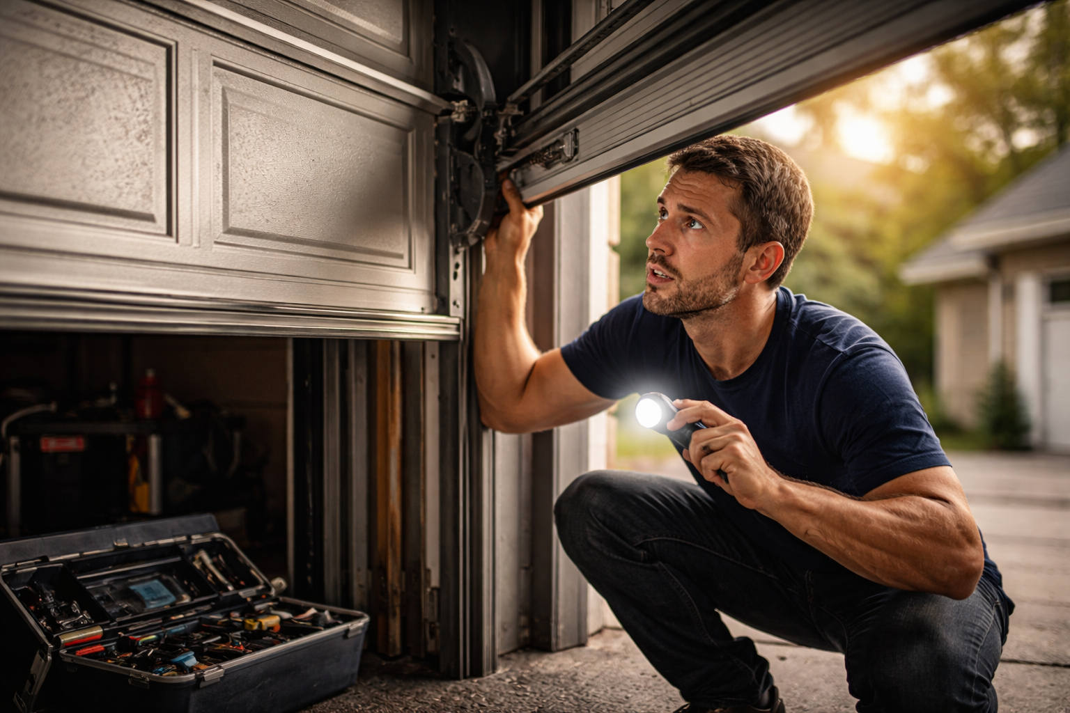 Emergency Garage Door Repair: What to Do When Your Door Stops